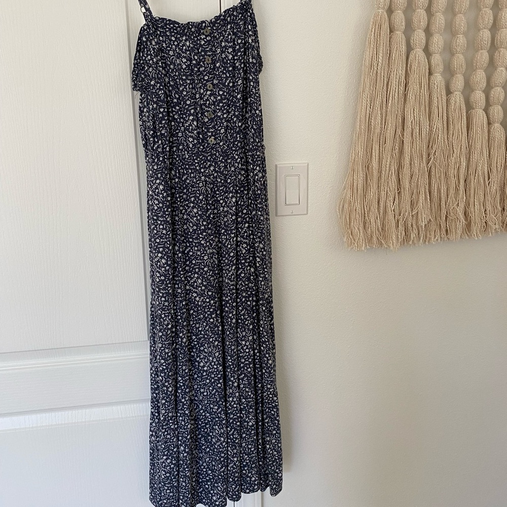 Medium boho blue floral dress